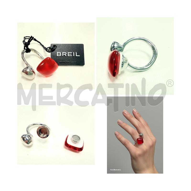 ANELLO BREIL TJ2103 CON PIETRA ROSSA | Mercatino dell'Usato Rovereto 1
