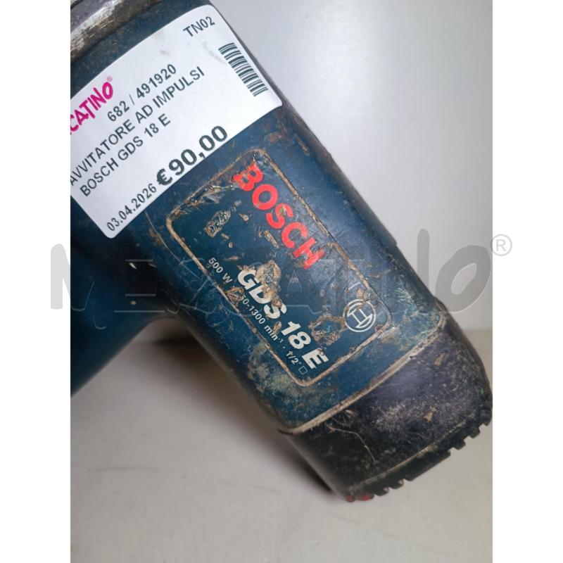 AVVITATORE AD IMPULSI BOSCH GDS 18 E 250NM | Mercatino dell'Usato Rovereto 2