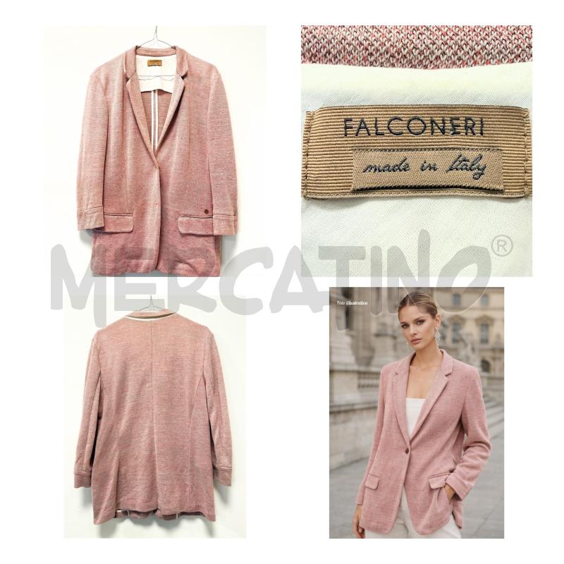 BLAZER D FALCONERI ROSSO PEPE SALE LINO/COTONE  | Mercatino dell'Usato Rovereto 1