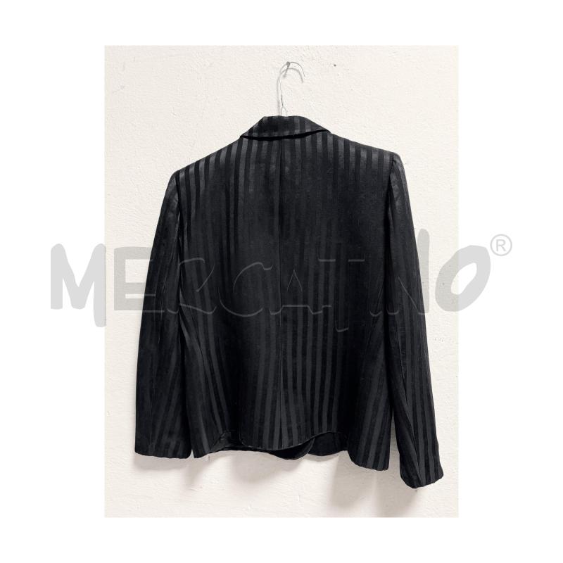 BLAZER D GAI MATTIOLO NERO GESSATO CON BOTTONI GIOIELLO | Mercatino dell'Usato Rovereto 3