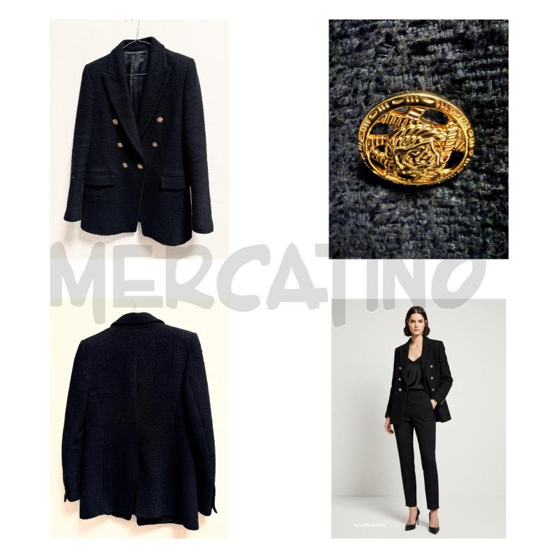 BLAZER D NERO CON BOTTONI ORO INDITEX ZARA 77302 | Mercatino dell'Usato Rovereto 1