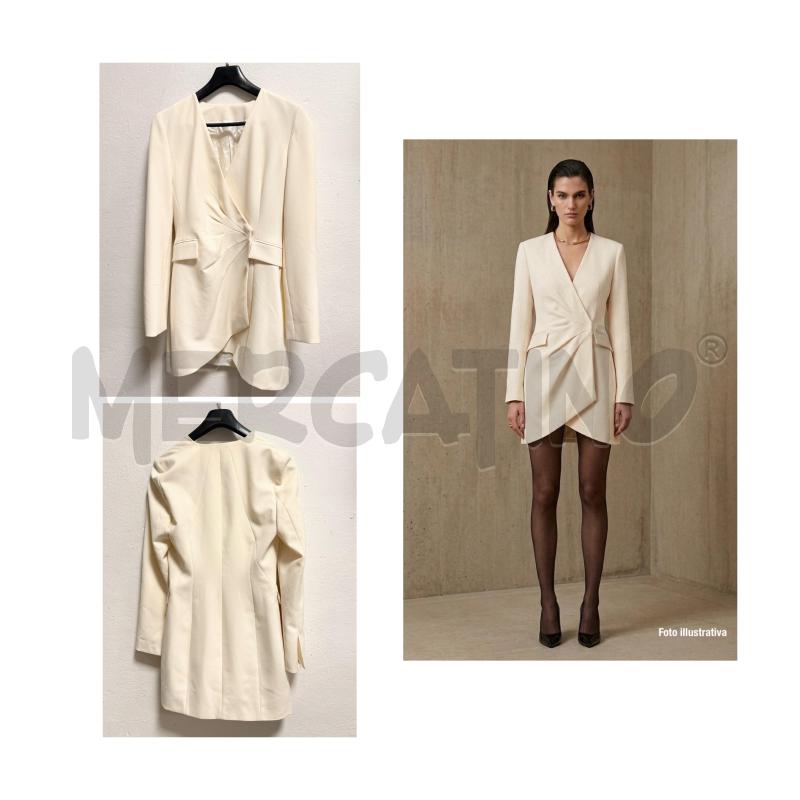 BLAZER LUNGO D BIANCO PANNA VINTAGE | Mercatino dell'Usato Rovereto 1