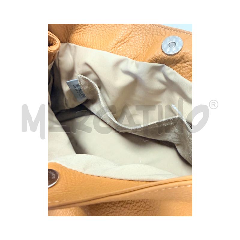 BORSA A MANO MARRONE/BIANCA PELLE ANTONELLO SERIO | Mercatino dell'Usato Rovereto 5
