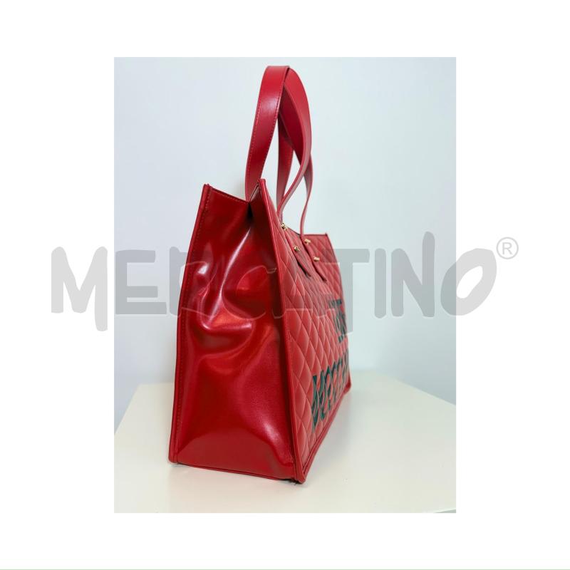 BORSA A MANO ROSSA TRAPUNTATA MOSCHINO | Mercatino dell'Usato Rovereto 2