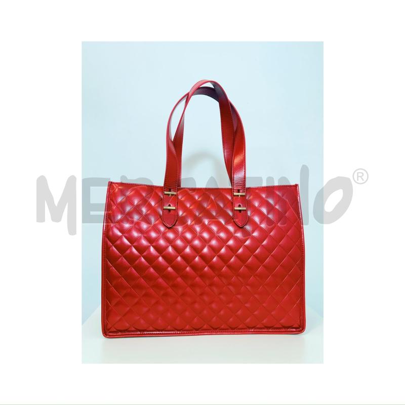 BORSA A MANO ROSSA TRAPUNTATA MOSCHINO | Mercatino dell'Usato Rovereto 3