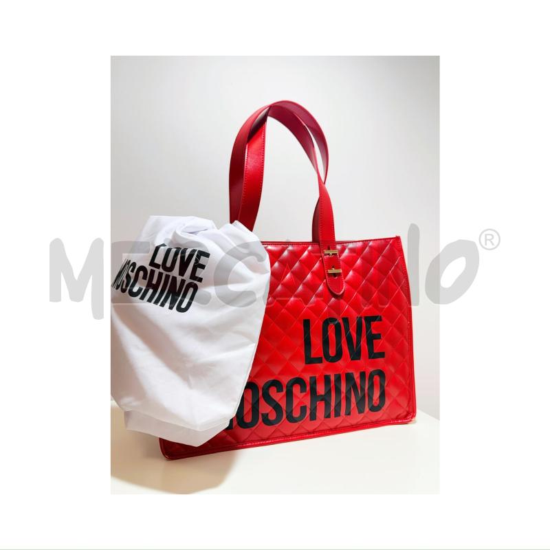 BORSA A MANO ROSSA TRAPUNTATA MOSCHINO | Mercatino dell'Usato Rovereto 4