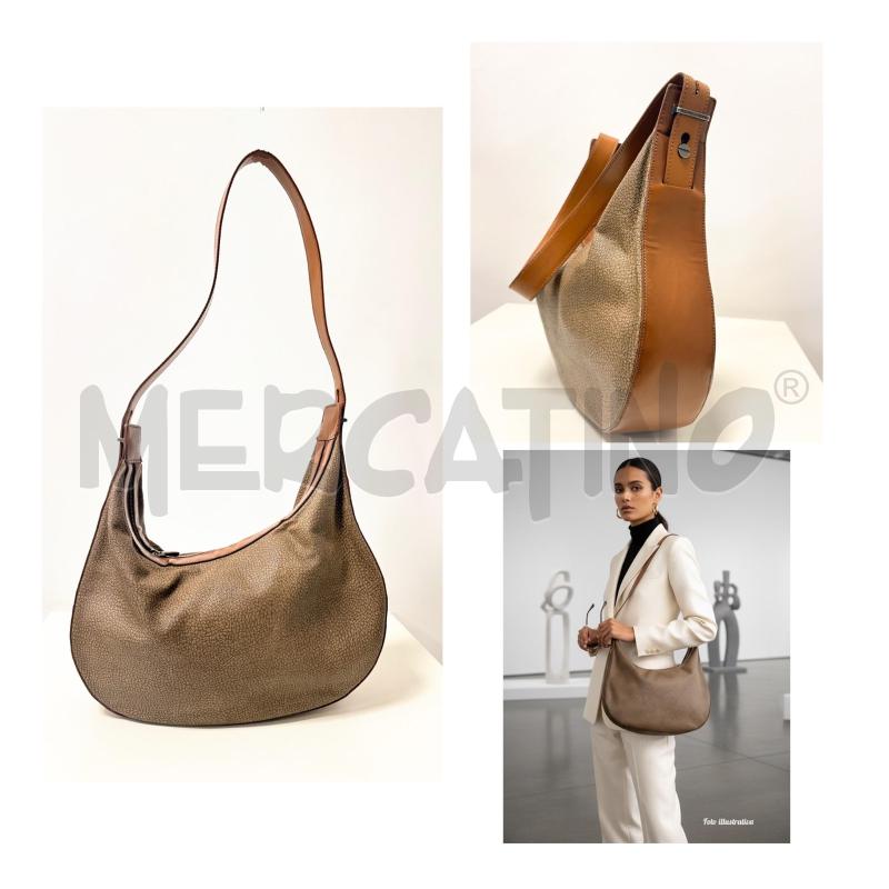 BORSA A SPALLA BORBONESE VINTAGE MARRONE | Mercatino dell'Usato Rovereto 1
