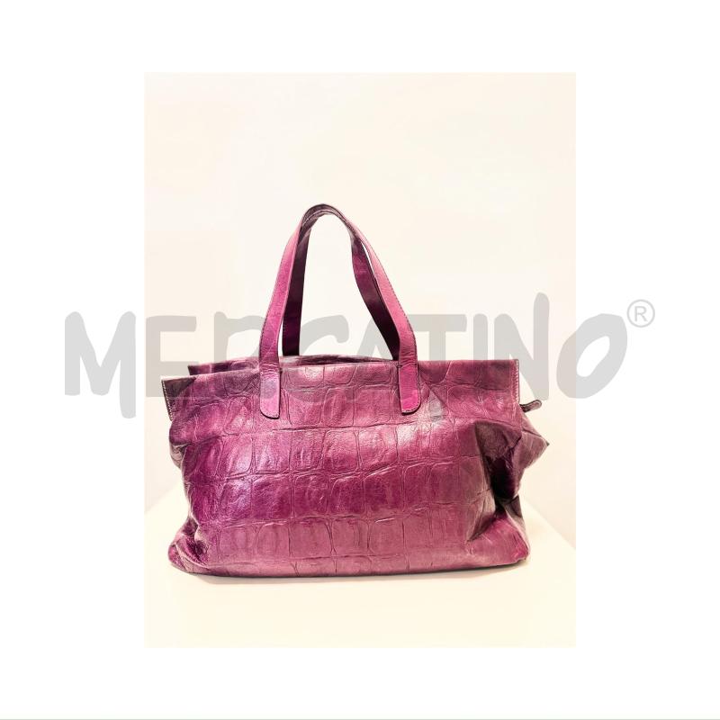 BORSA A SPALLA GIANNI CHIARINI VIOLA PELLE | Mercatino dell'Usato Rovereto 2