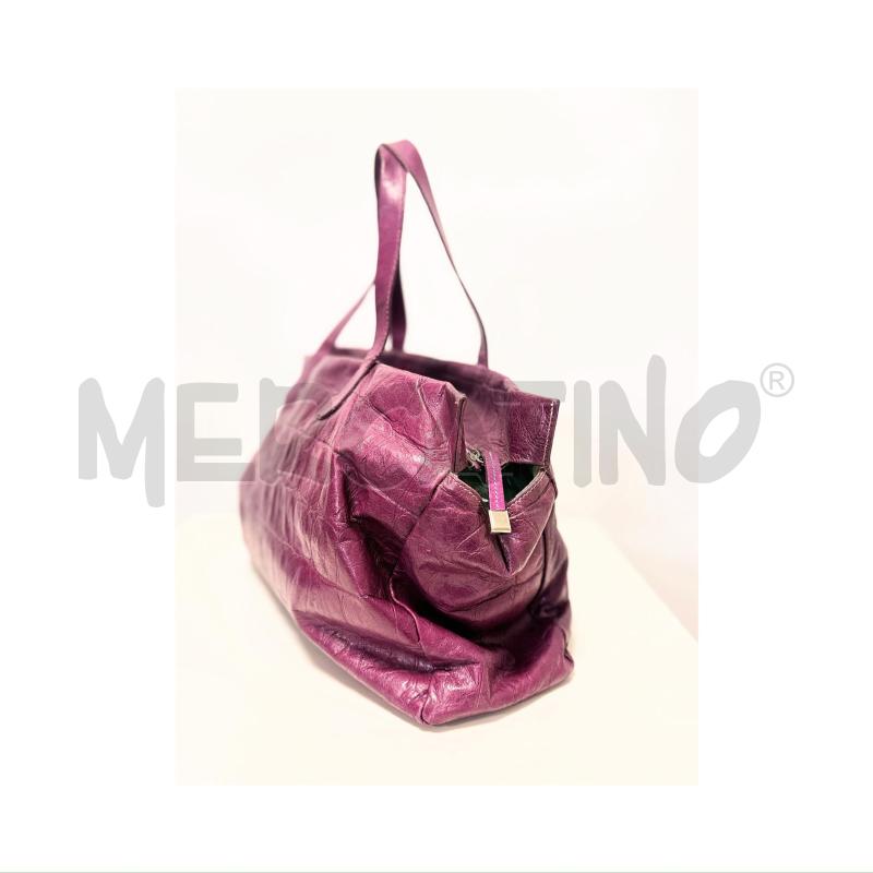 BORSA A SPALLA GIANNI CHIARINI VIOLA PELLE | Mercatino dell'Usato Rovereto 3