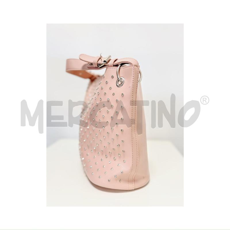BORSA D A SPALLA CAMOMILLA ROSA CON ZIRCONI  | Mercatino dell'Usato Rovereto 3