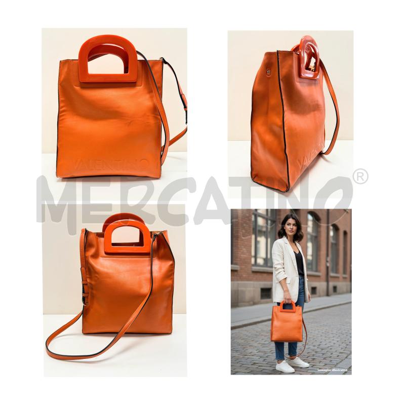 BORSA D MARIO VALENTINO TRACOLLA ARANCIO | Mercatino dell'Usato Rovereto 1