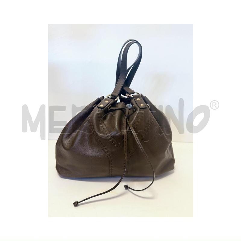 BORSA D SPALLA YSL MARRONE/ORO DOUBLEFACE | Mercatino dell'Usato Rovereto 3
