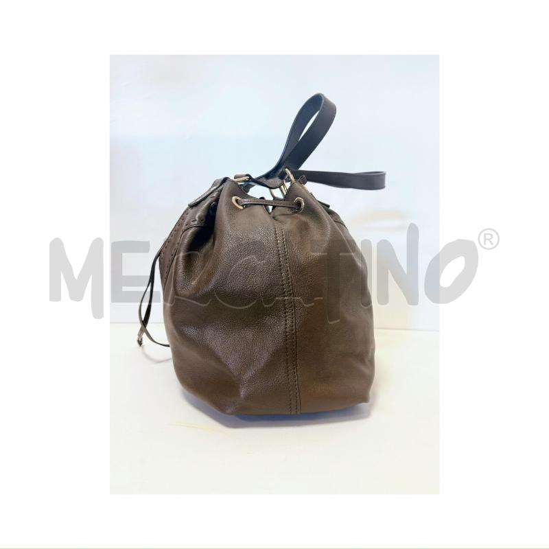BORSA D SPALLA YSL MARRONE/ORO DOUBLEFACE | Mercatino dell'Usato Rovereto 4