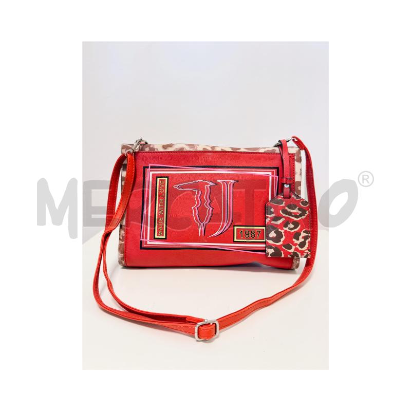 BORSA D TRACOLLA TRUSSARDI ROSSA ECO CON LOGO FRONTALE | Mercatino dell'Usato Rovereto 2