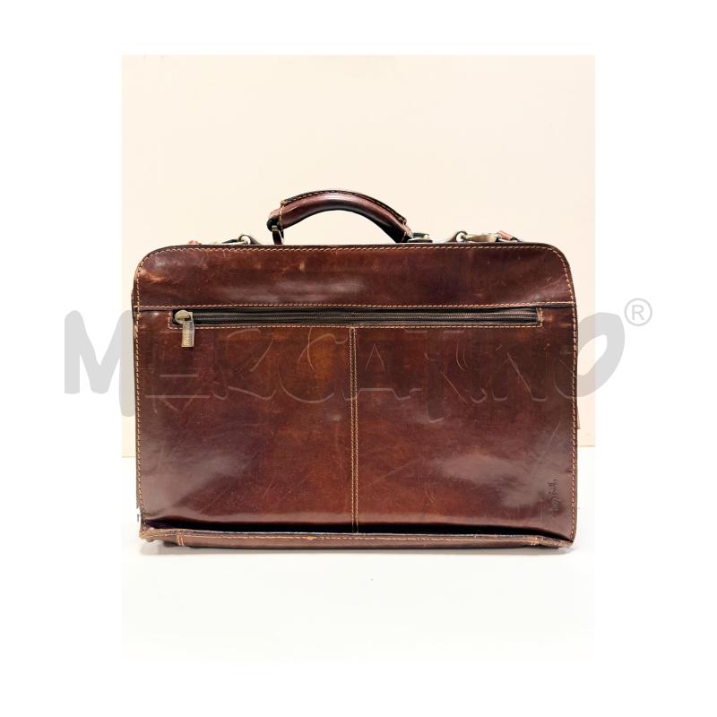 BORSA PELLE DA LAVORO TONY PEROTTI MARRONE CUOIO | Mercatino dell'Usato Rovereto 4