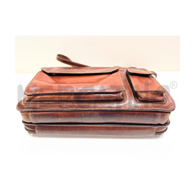BORSA PELLE DA LAVORO TONY PEROTTI MARRONE CUOIO | Mercatino dell'Usato Rovereto 5