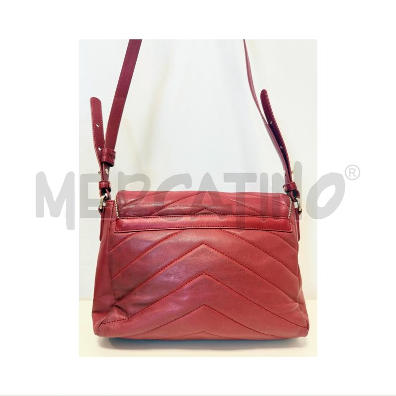 BORSA TRACOLLA ARMANI JEANS BORDEAUX CON LOGO  | Mercatino dell'Usato Rovereto 5