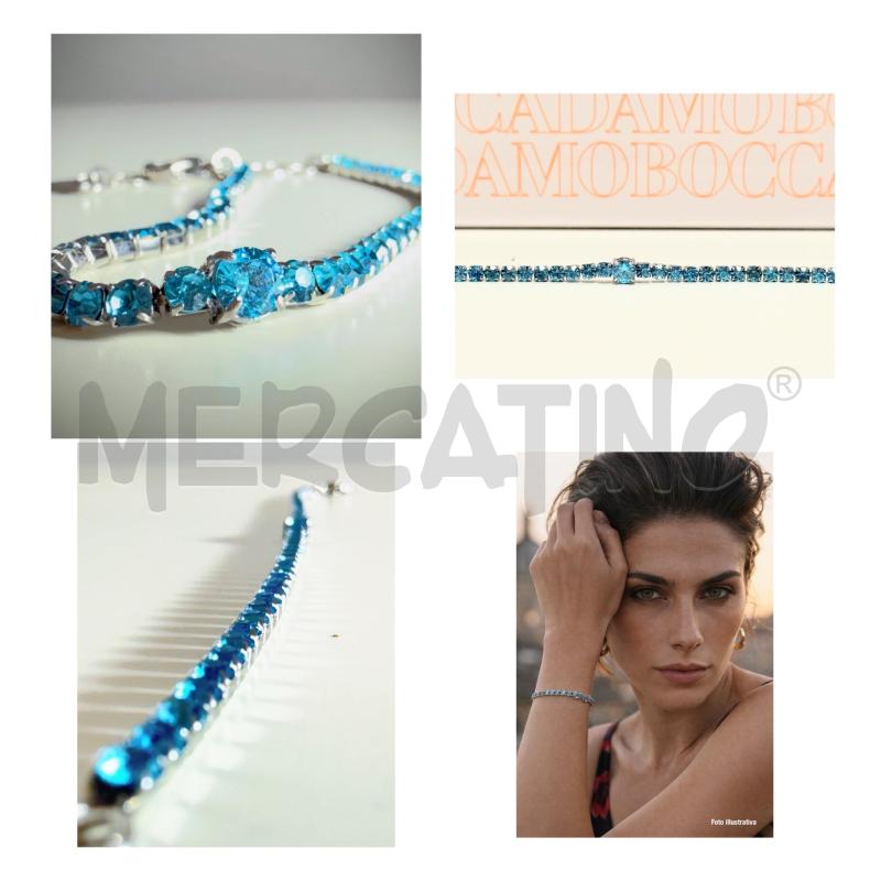 BRACCIALETTO MYA BOCCADAMO NUOVO BRILLANTINI AZZURRI  | Mercatino dell'Usato Rovereto 1