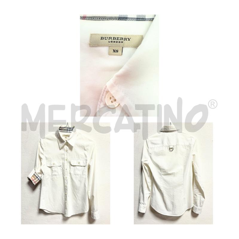 CAMICIA D BURBERRY BIANCA | Mercatino dell'Usato Rovereto 1