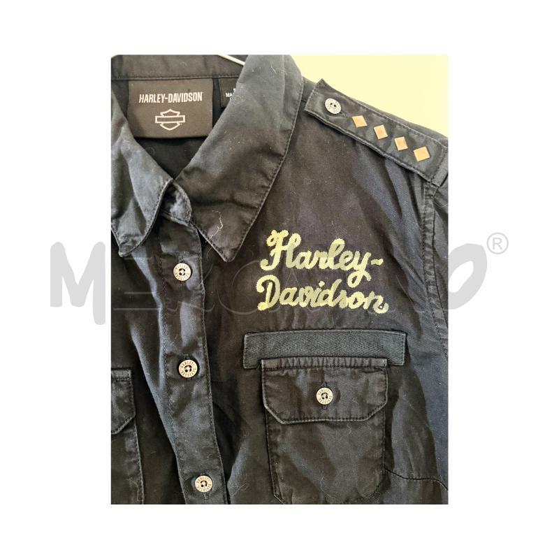 CAMICIA D HARLEY NERA CON RICAMO SABBIA TAGLIA S | Mercatino dell'Usato Rovereto 4