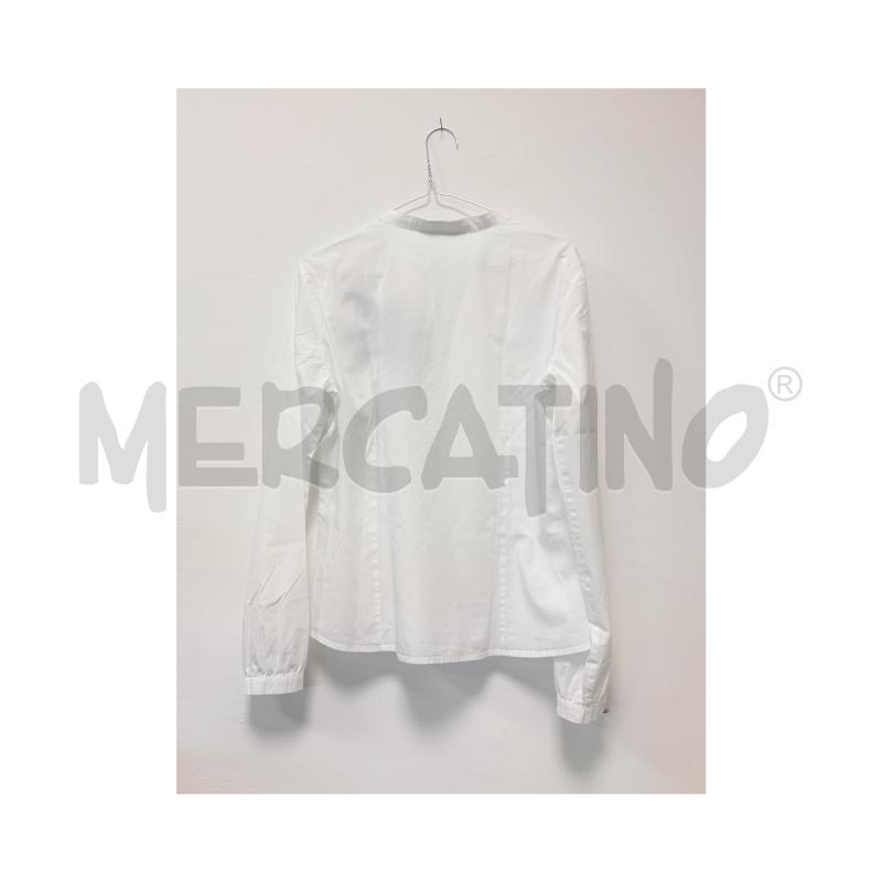 CAMICIA D PENNY BLACK BIANCA CON RICAMO NERO PERLINE PALMA  | Mercatino dell'Usato Rovereto 3