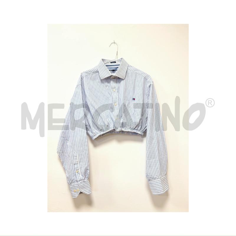 CAMICIA D TOMMY BIA/BLU GESSATA CROP | Mercatino dell'Usato Rovereto 2