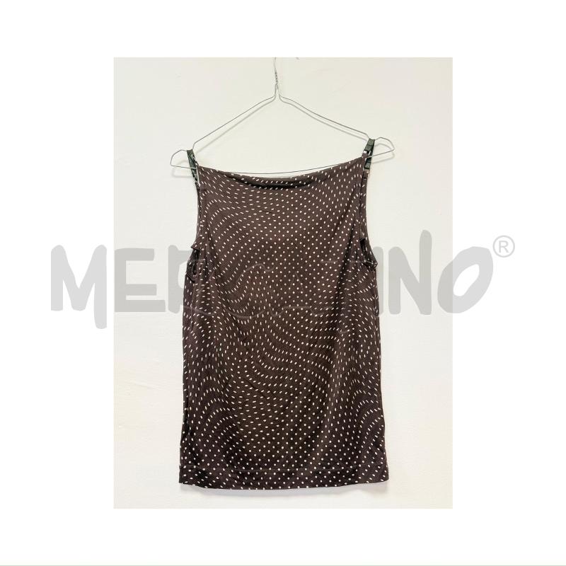 CANOTTA D MAX MARA MARRONE POIS PANNA | Mercatino dell'Usato Rovereto 3