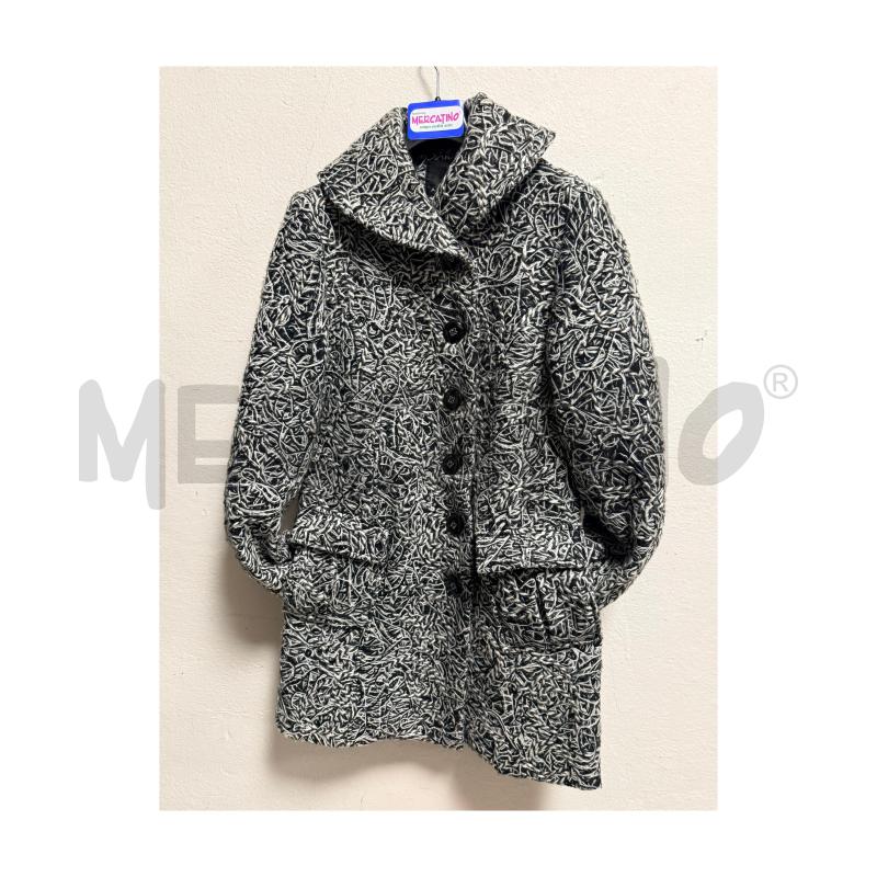 CAPPOTTO D AMISU BIA/NERO LANA LAVORATA | Mercatino dell'Usato Rovereto 2