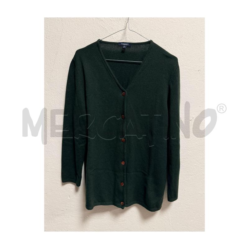 CARDIGAN D BURBERRY VERDE BOSCO LANA  | Mercatino dell'Usato Rovereto 2