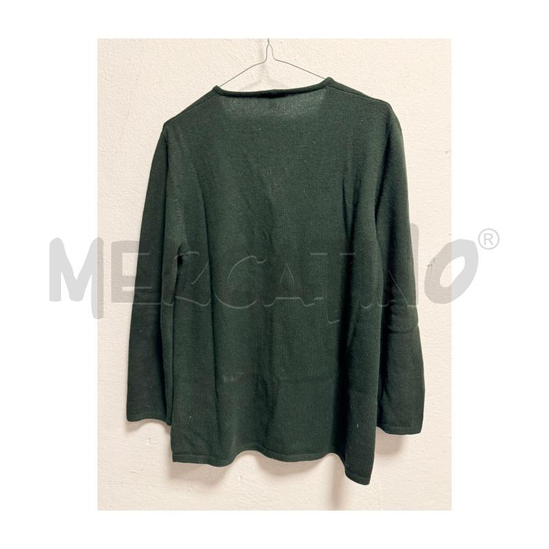 CARDIGAN D BURBERRY VERDE BOSCO LANA  | Mercatino dell'Usato Rovereto 4