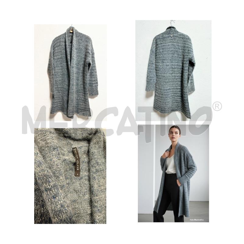 CARDIGAN D MANILA GRACE AZZURRO FILO ARGENTO | Mercatino dell'Usato Rovereto 1