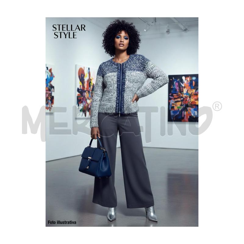 CARDIGAN D NABABILA AZZURRO/BIANCO ZIP XL | Mercatino dell'Usato Rovereto 5