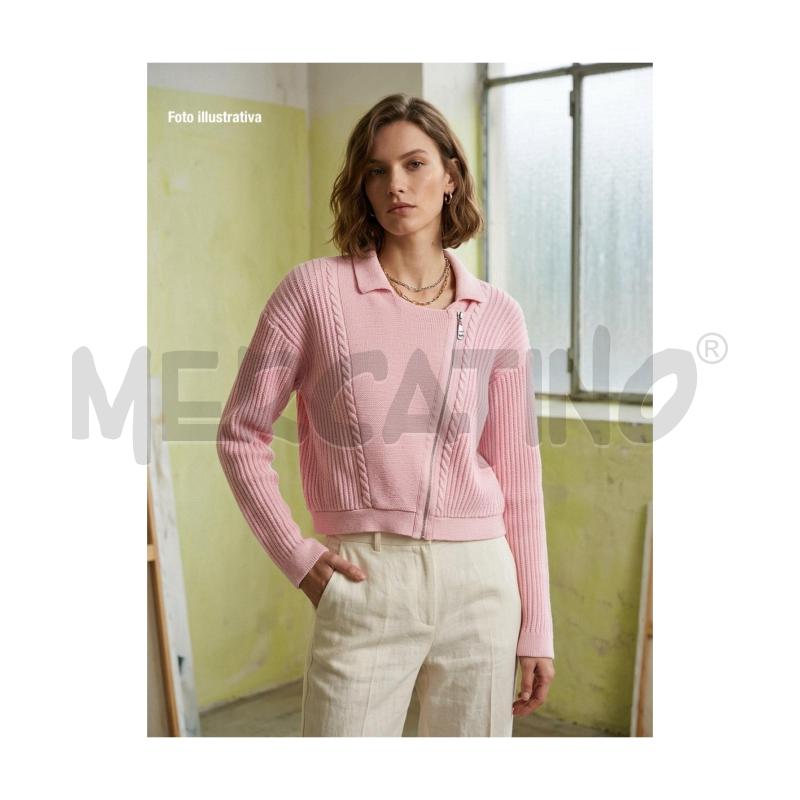 CARDIGAN D TWINSET ROSA ZIP LATERALE  | Mercatino dell'Usato Rovereto 5