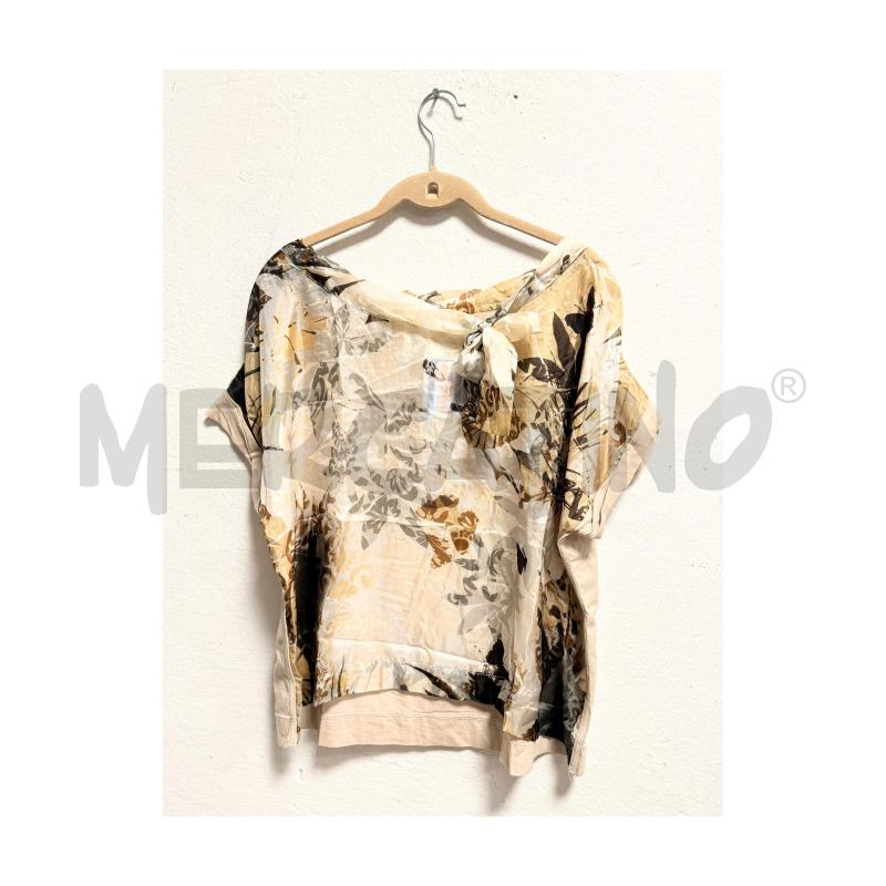 CASACCA D MYF 1/2M SABBIA SETA FANTASIA FOGLIE | Mercatino dell'Usato Rovereto 2