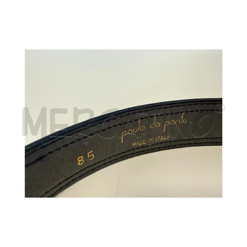 CINTURA VINTAGE PAOLO DA PONTE 85 CM GRIGIA/NERA | Mercatino dell'Usato Rovereto 4