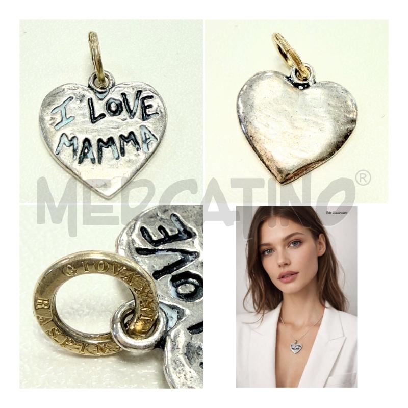 CIONDOLO RASPINI CUORE I LOVE MAMMA MARCH | Mercatino dell'Usato Rovereto 1