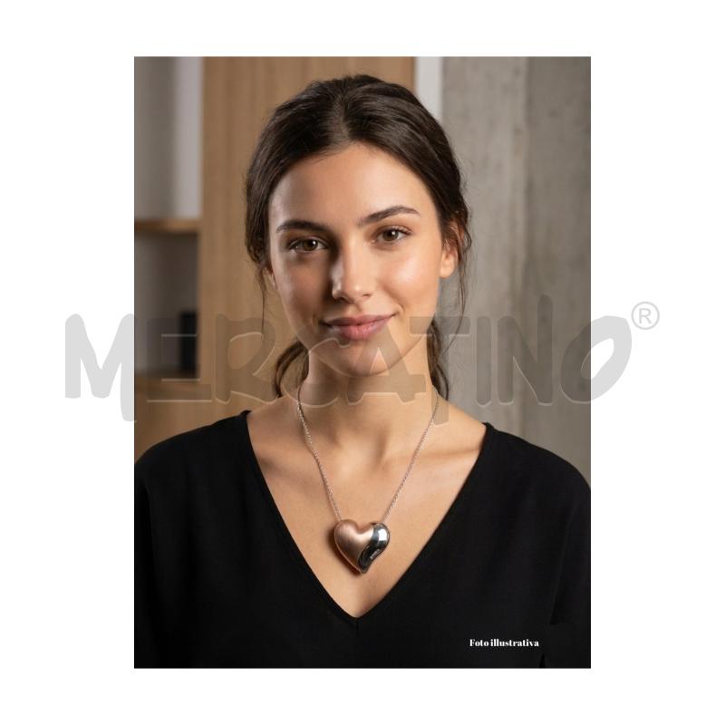 COLLANA BREIL CUORE ROSA CIPRIA/ACCIAIO | Mercatino dell'Usato Rovereto 5