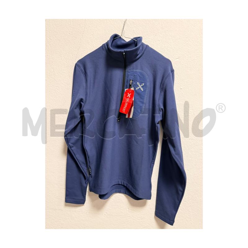 FELPA D MONTURA BLU ZIP COLLO NUOVA TAGLIA S | Mercatino dell'Usato Rovereto 2