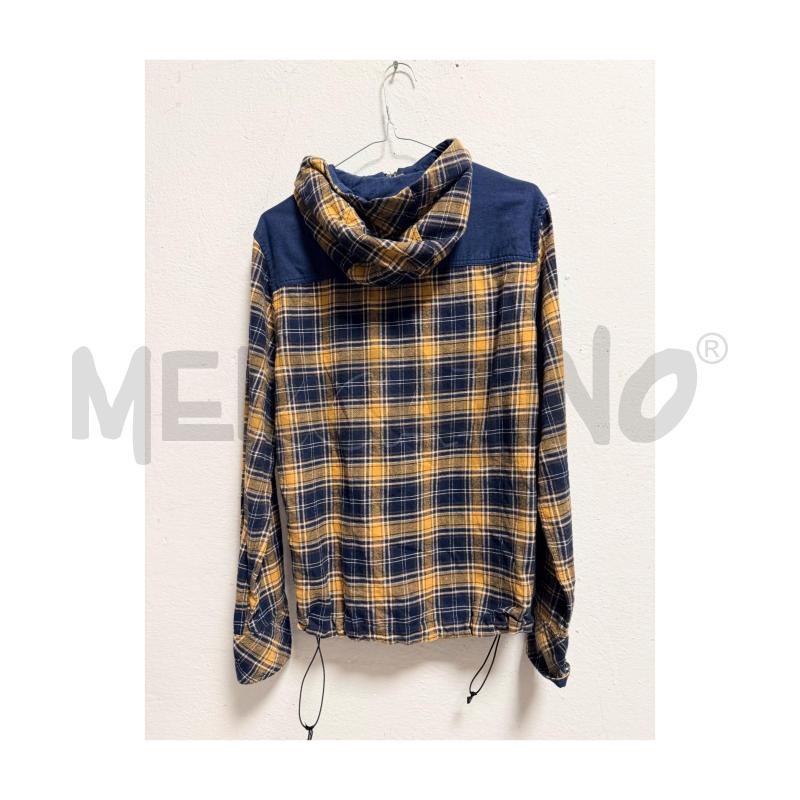 FELPA D MONTURA GIALLA/BLU SCACCO CAPPUCCIO | Mercatino dell'Usato Rovereto 3