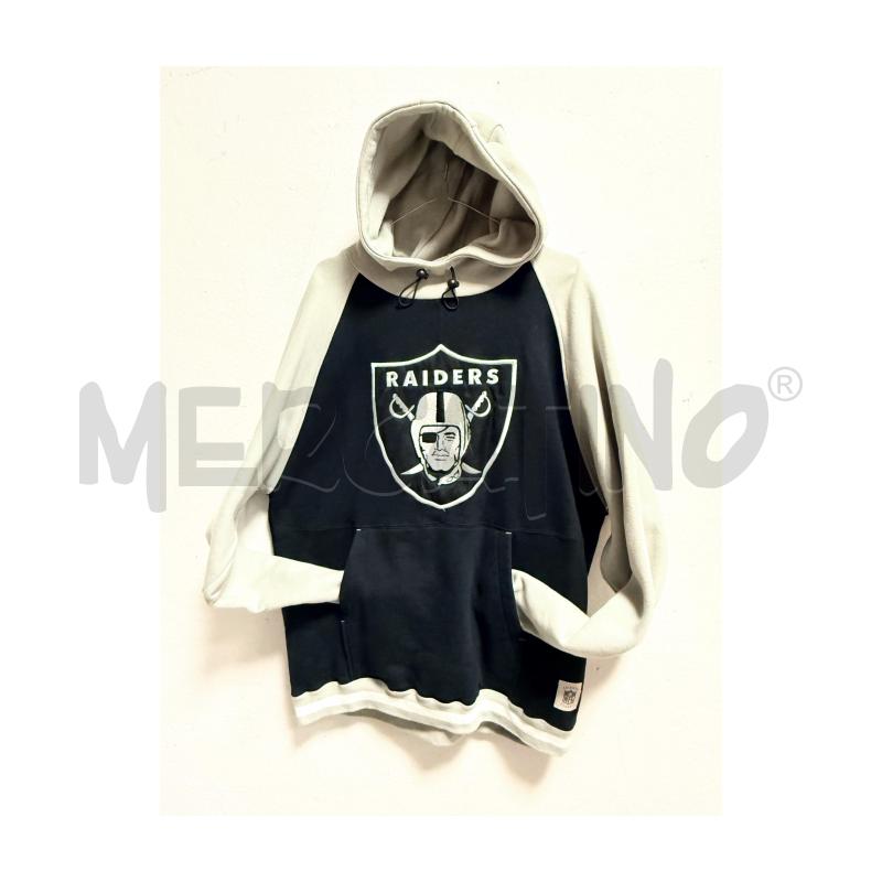 FELPA U RAIDERS REEBOK NERA/GRIGIA CON RICAMO BIANCO | Mercatino dell'Usato Rovereto 2