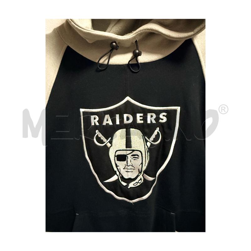 FELPA U RAIDERS REEBOK NERA/GRIGIA CON RICAMO BIANCO | Mercatino dell'Usato Rovereto 3
