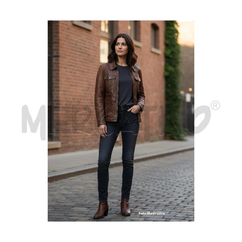 GIACCA D PELLE MASSIMO DUTTI MARRONE CUOIO | Mercatino dell'Usato Rovereto 5