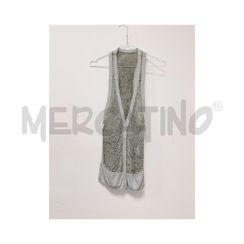 GILET D BRODGEN IN PELLE TRAFORATA E TESSUTO GRIGIO | Mercatino dell'Usato Rovereto 2