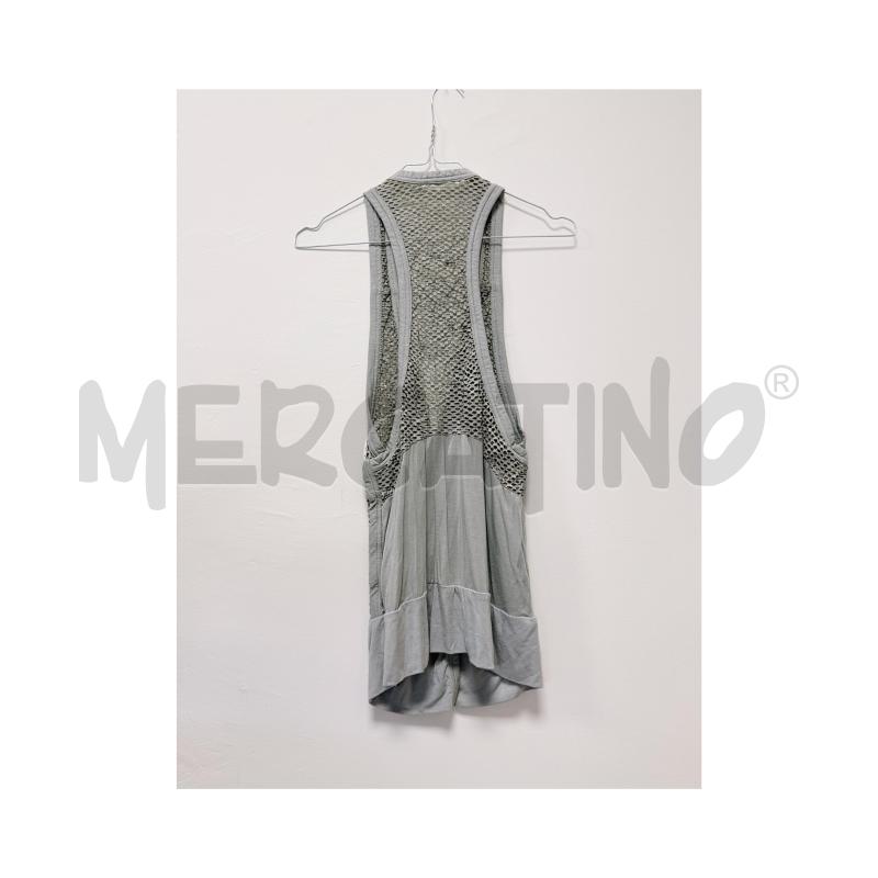 GILET D BRODGEN IN PELLE TRAFORATA E TESSUTO GRIGIO | Mercatino dell'Usato Rovereto 3