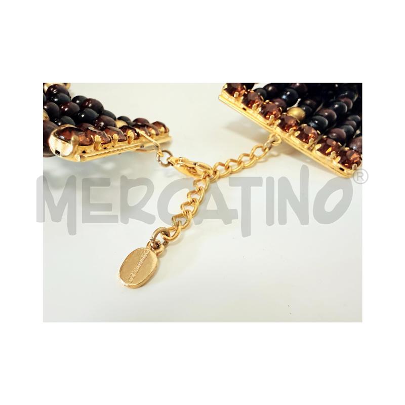 GIRO COLLO DE LIGUORO PERLE MARRONE/NERA/ORO | Mercatino dell'Usato Rovereto 5