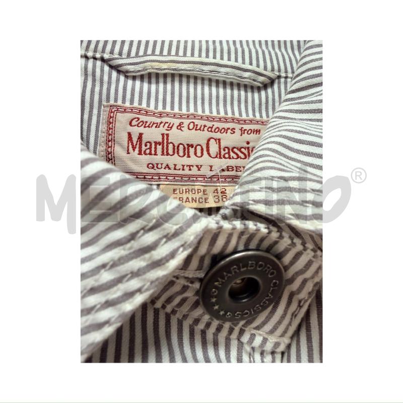 GIUBBOTTO D MARLBORO CLASSICS BIA/GRIGIO GESSATO LEGGERO TAGLIA 46 | Mercatino dell'Usato Rovereto 3