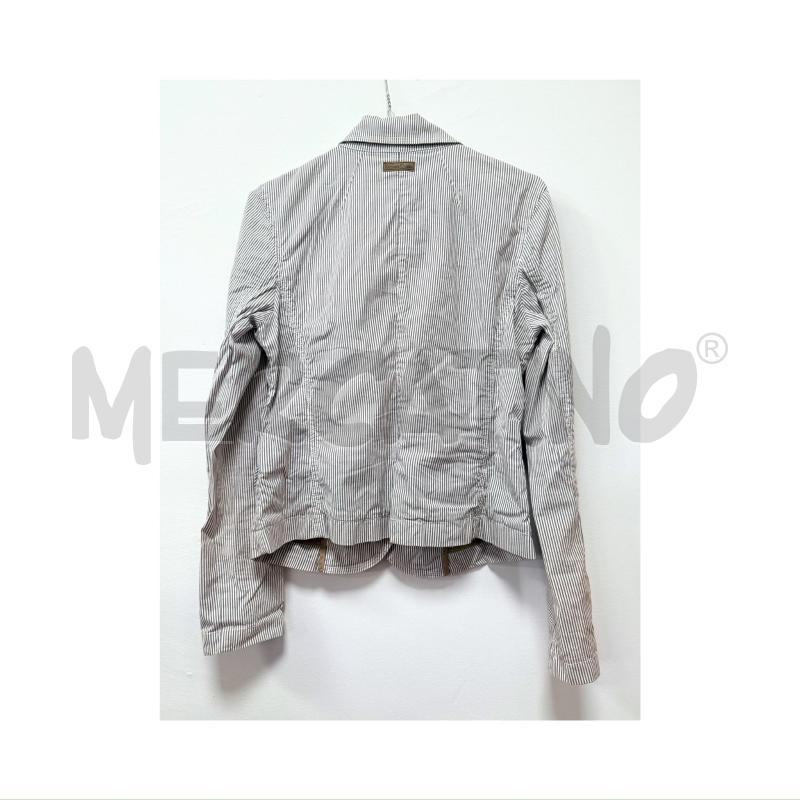 GIUBBOTTO D MARLBORO CLASSICS BIA/GRIGIO GESSATO LEGGERO TAGLIA 46 | Mercatino dell'Usato Rovereto 4