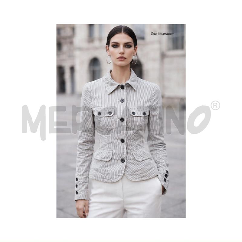 GIUBBOTTO D MARLBORO CLASSICS BIA/GRIGIO GESSATO LEGGERO TAGLIA 46 | Mercatino dell'Usato Rovereto 5