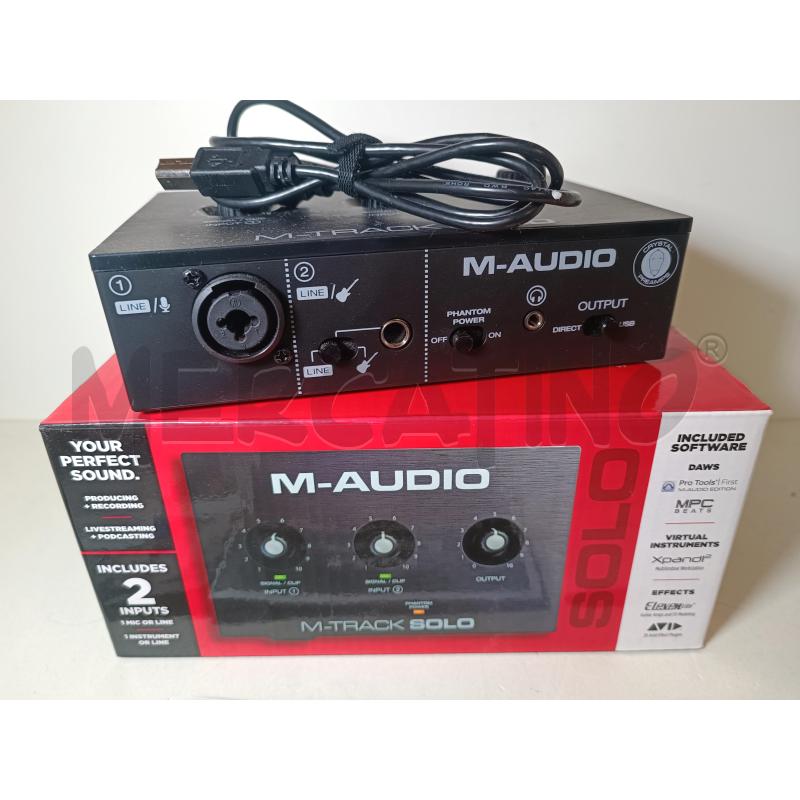 INTERFACCIA SCHEDA AUDIO STREAMING M-AUDIO SOLO | Mercatino dell'Usato Rovereto 1