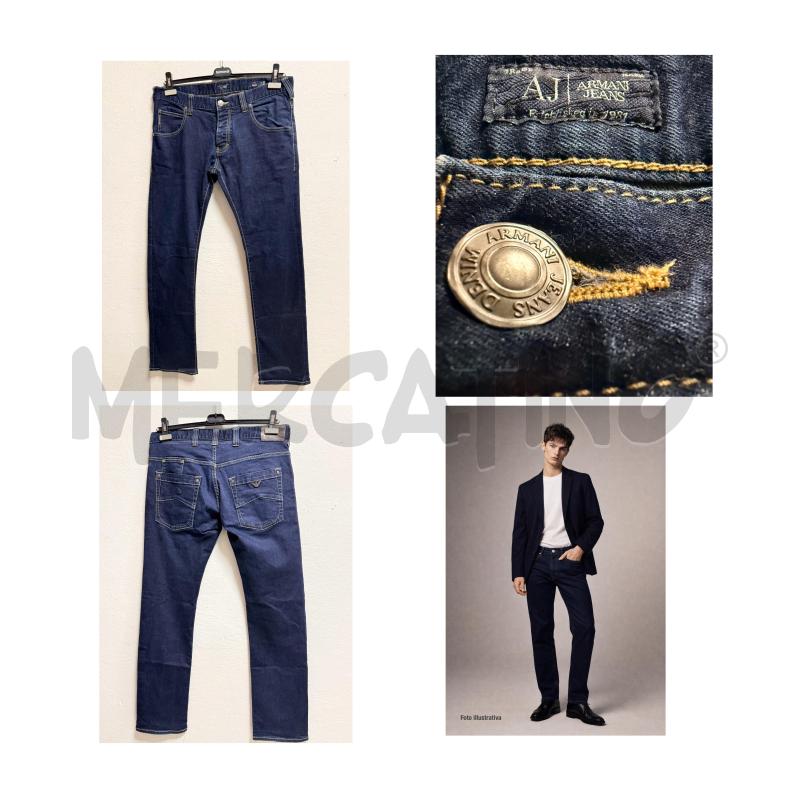 JEANS D ARMANI JEANS 46/48 BLU SCURO BOTTONI | Mercatino dell'Usato Rovereto 1